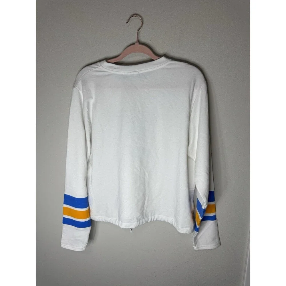 St. Louis Blues NHL Long Sleeve Shirt White/Blue/Yellow Size L